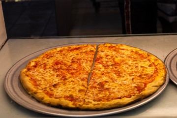 pizza on the table