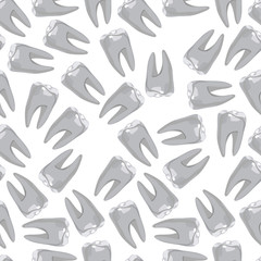 Obraz premium tooth pattern realistic vector illustration 