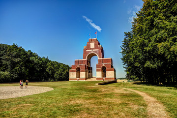 Thiepval Memorial to the Missing in the Somme region of Northern France.