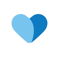 Love heart icon. Valentine lovely passion drawn or valentines day loving postcards vector isolated icons set. Isolated badge for website or app