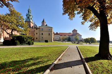 Wawel Royal Castle - Krakow, Poland - obrazy, fototapety, plakaty
