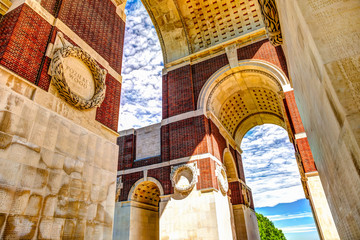 Thiepval Memorial to the Missing in the Somme region of Northern France.