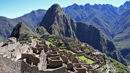 Le Machu Picchu, citadelle inca dans les montagnes des Andes, au Pérou