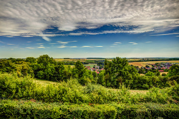 Views of Ablain Sainte Nazaire from the Ring of Remembrance at Notre Dame de Lorette
