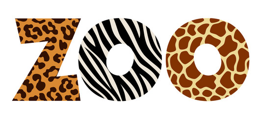 Animal letters zoo on a white background © lenka