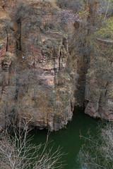 Cliffs and pools natural scenery