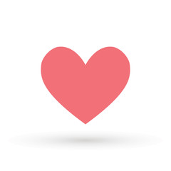 Heart Icon Vector. Valentine heart Icon Drawing.