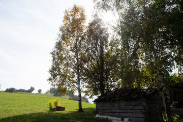 Brentonico town, in Trentino Alto Adige