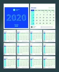Desk Calendar for 2020