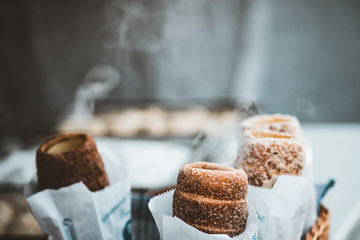 cake with chocolate and nuts