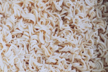 Close up of Instant Noodle In Bowl