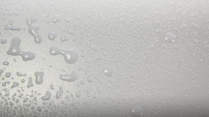 Waterdrops on a surface