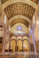 Fototapeta na wymiar Interior of Mosque–Cathedral (Mezquita-Catedral) of Cordoba, Spain