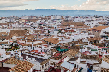 Aerial view of Cordoba, Spain