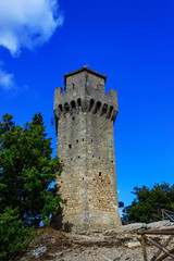 Fototapeta na wymiar Montale Tower (Terza Torre), San Marino