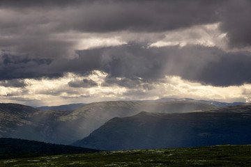 View over Dovre mountains
