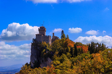 Scenic view of the Tower of Chest (Seconda Torre or De La Fratta), San Marino