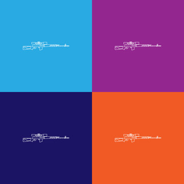 sniper rifle line icon. Elements of military illustration icons. Signs, symbols can be used for web, logo, mobile app, UI, UX