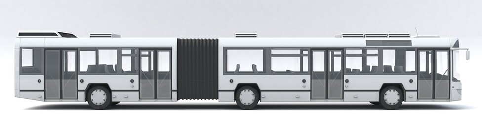 3D illustration of Articulated City Bus © vexworldwide