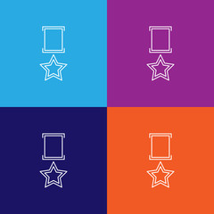 military medal line icon. Elements of military illustration icons. Signs, symbols can be used for web, logo, mobile app, UI, UX