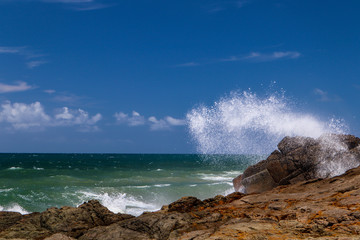 The power of nature against the rocks