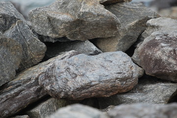 rocks in water