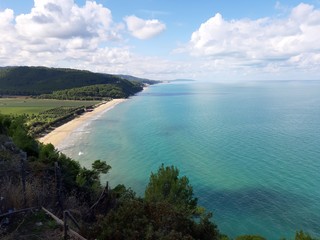 Peschici - Spiaggia di Calenelle dalla litoranea