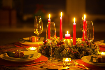 christmas decorated at home