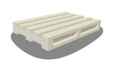 pallet realistic vector illustration isolated
