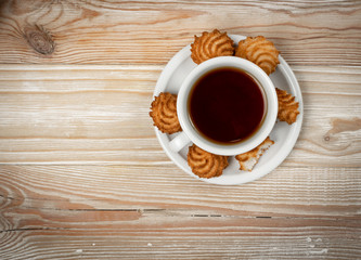 Natural baked coconut cookies or cocoanut macaroons with coco chips