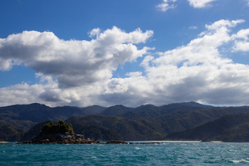 view of Abel Tasman National Park, New Zealand