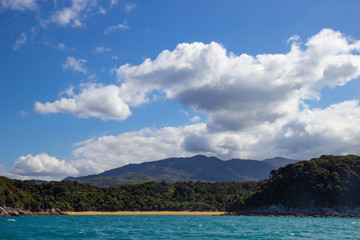 view of Abel Tasman National Park, New Zealand