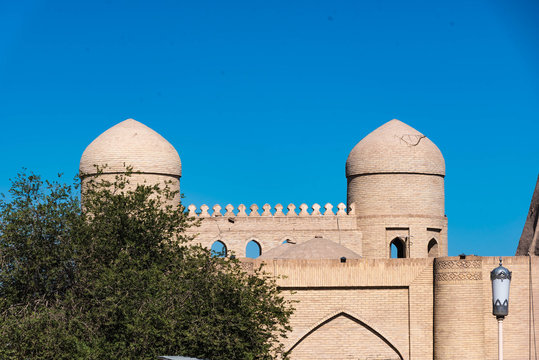 City gate of ichan qala, khiva, uzbekistan
