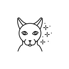 Cat sphynx icon. Element of cats icon