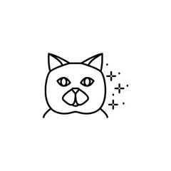 Cat thick icon. Element of cats icon