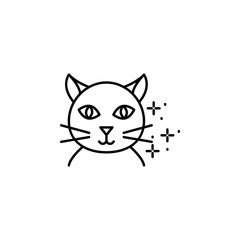 Fototapeta na wymiar Cat avatar icon. Element of cats icon