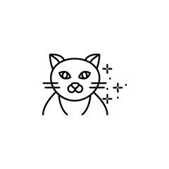 Cat thick icon. Element of cats icon