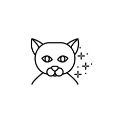 Cat kitten icon. Element of cats icon