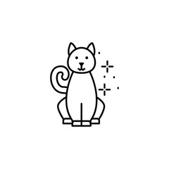 Cat sitting icon. Element of cats icon