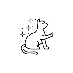Cat sitting icon. Element of cats icon