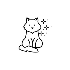 Cat sitting icon. Element of cats icon