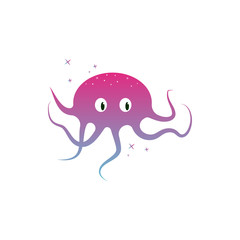Kawaii avatar sweet jellyfish icon. Element of kawaii style illustration icon