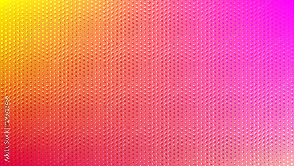 Aufkleber blurred background. circle dots pattern. abstract pink and yellow gradient design. round spot textur
