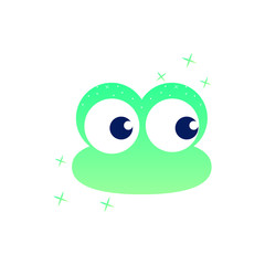 Kawaii avatar sweet frog icon. Element of kawaii style illustration icon