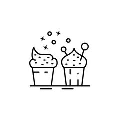 Cake pastry tasty icon. Element of menu dishes icon