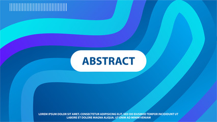 Abstract blue wallpaper design, modern background with wave shape and blue gradient color composition.