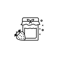 Jam strawberry food icon. Element of menu dishes icon