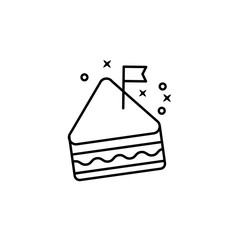 Food sandwich lunch icon. Element of menu dishes icon