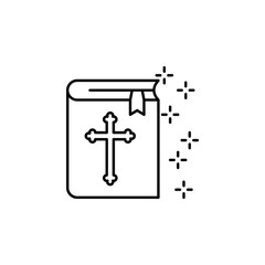 Christianity bible cross icon. Element of christianity icon