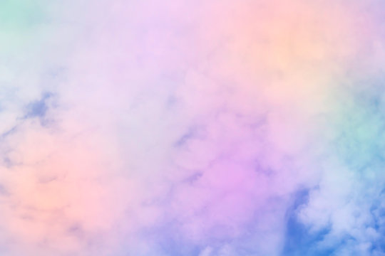 cloudy sky different color with pastels tone © Matthew